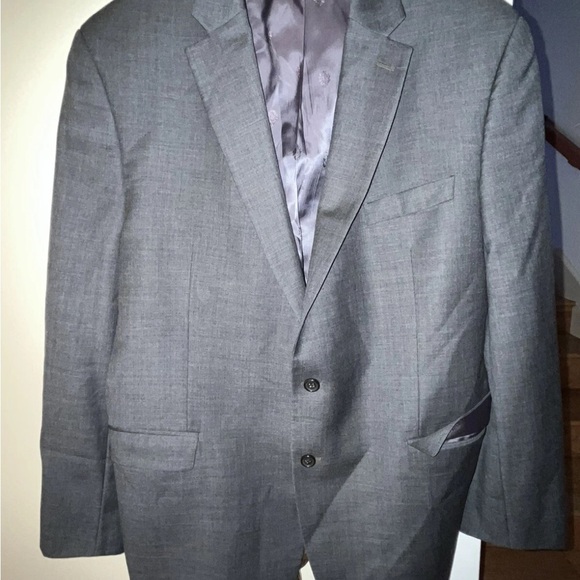 Ralph Lauren gray suit jacket blazer size 36L 100% wool classy - Picture 1 of 5